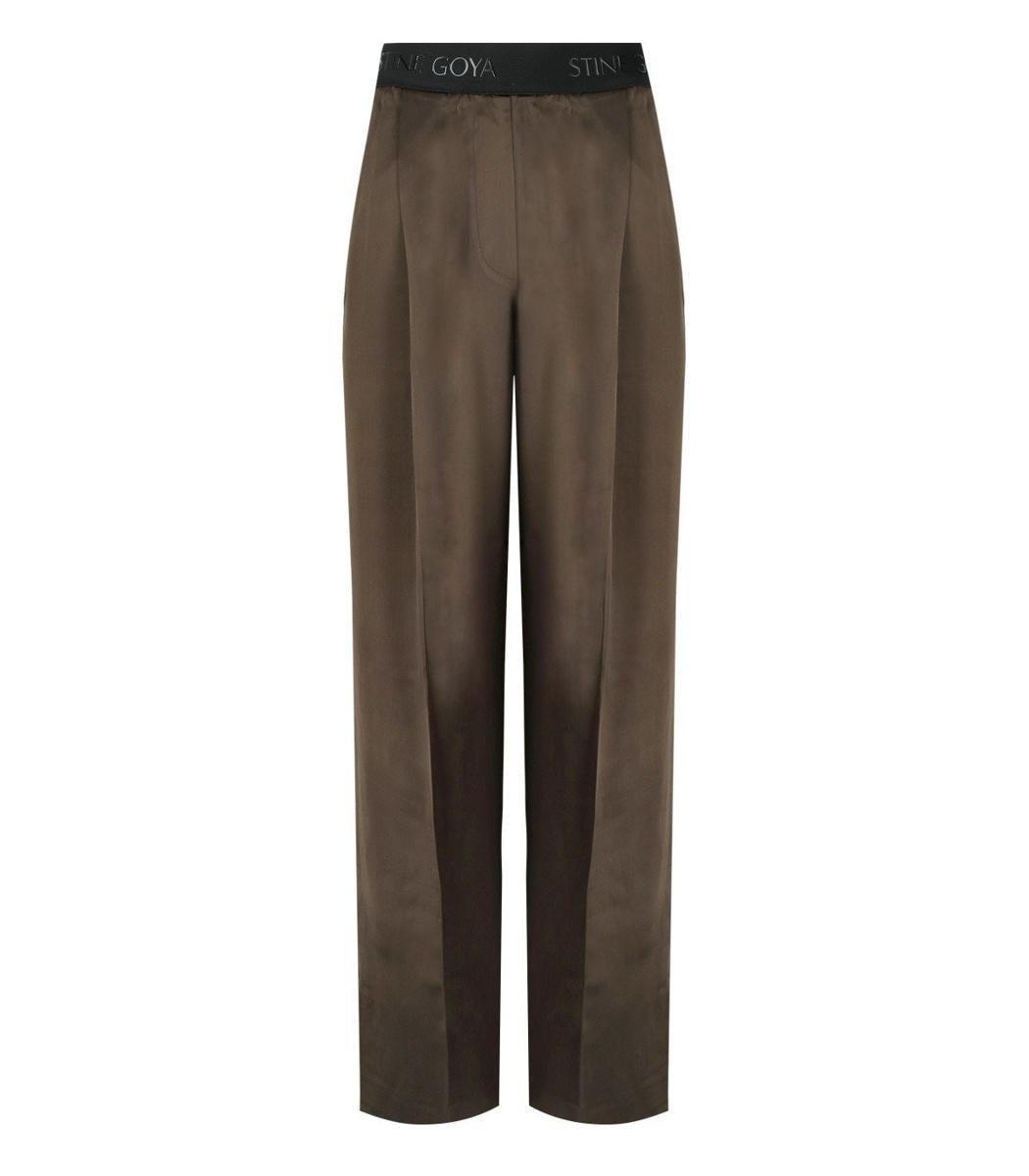 Stine Goya Ciara Brown Wide Leg Trousers