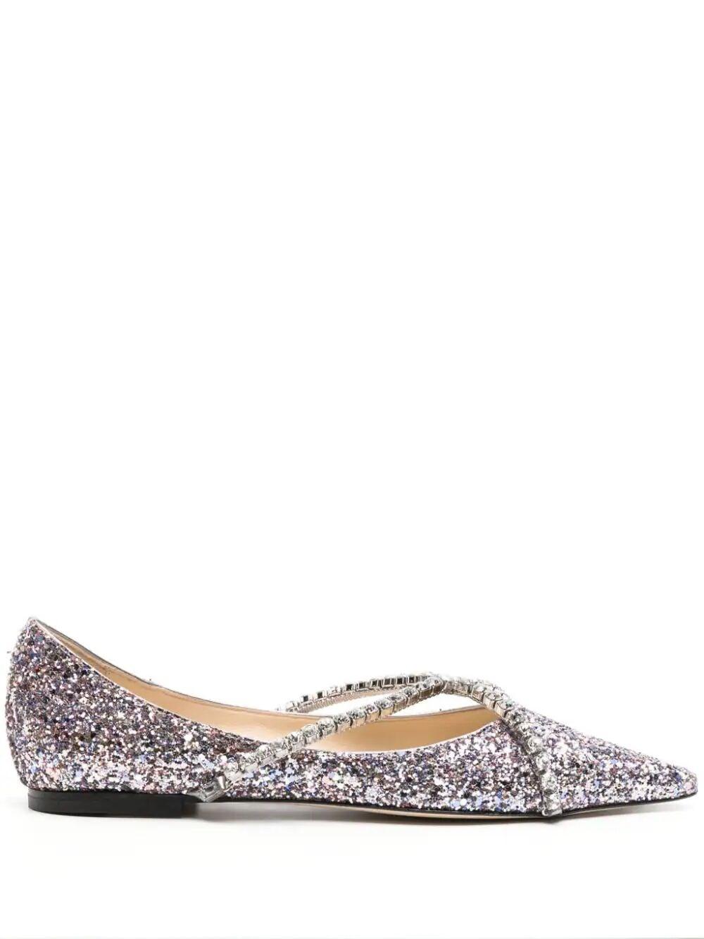 Genevi glittery ballerina shoes