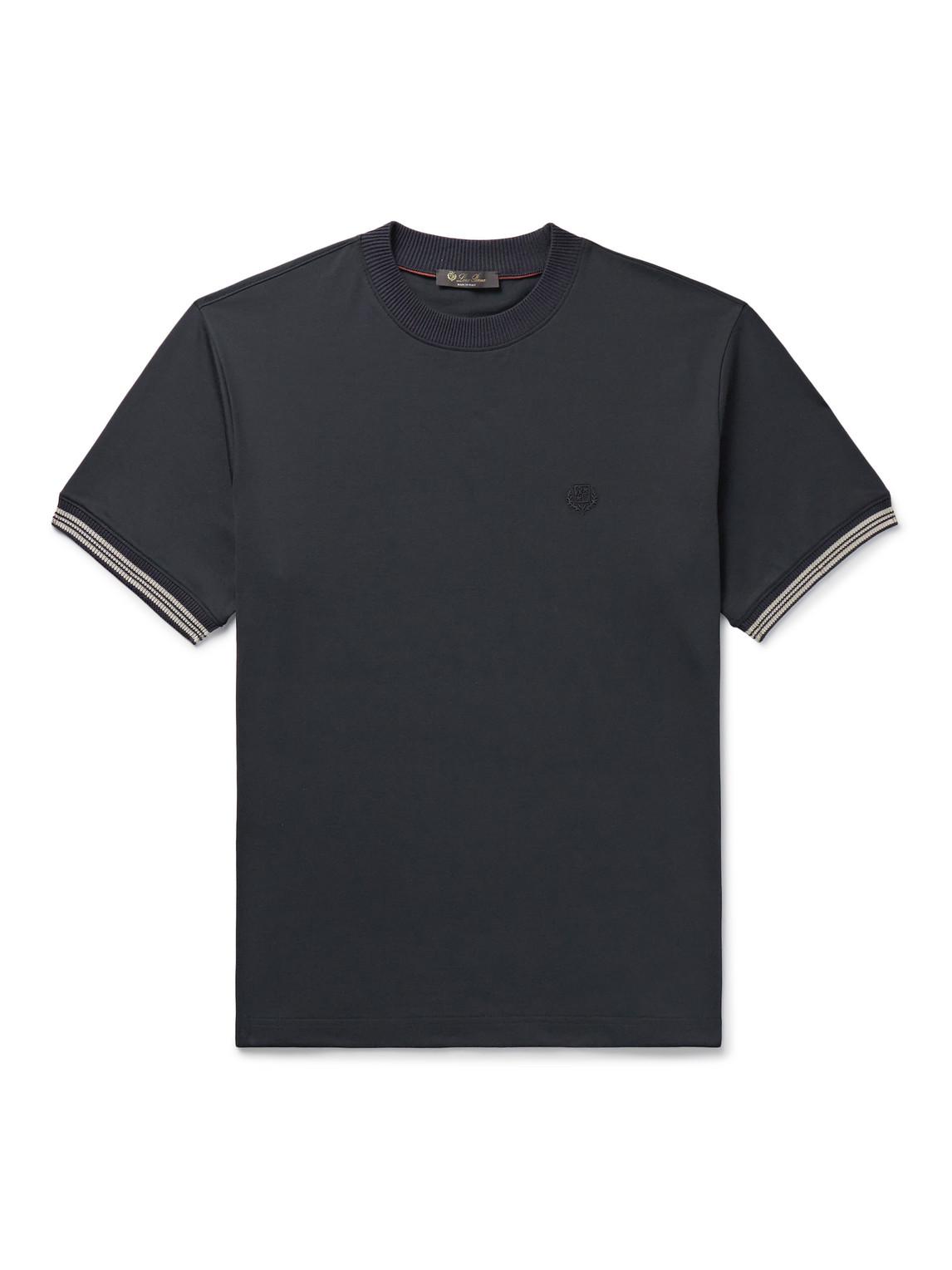 Logo-Embroidered Cotton-Jersey T-Shirt