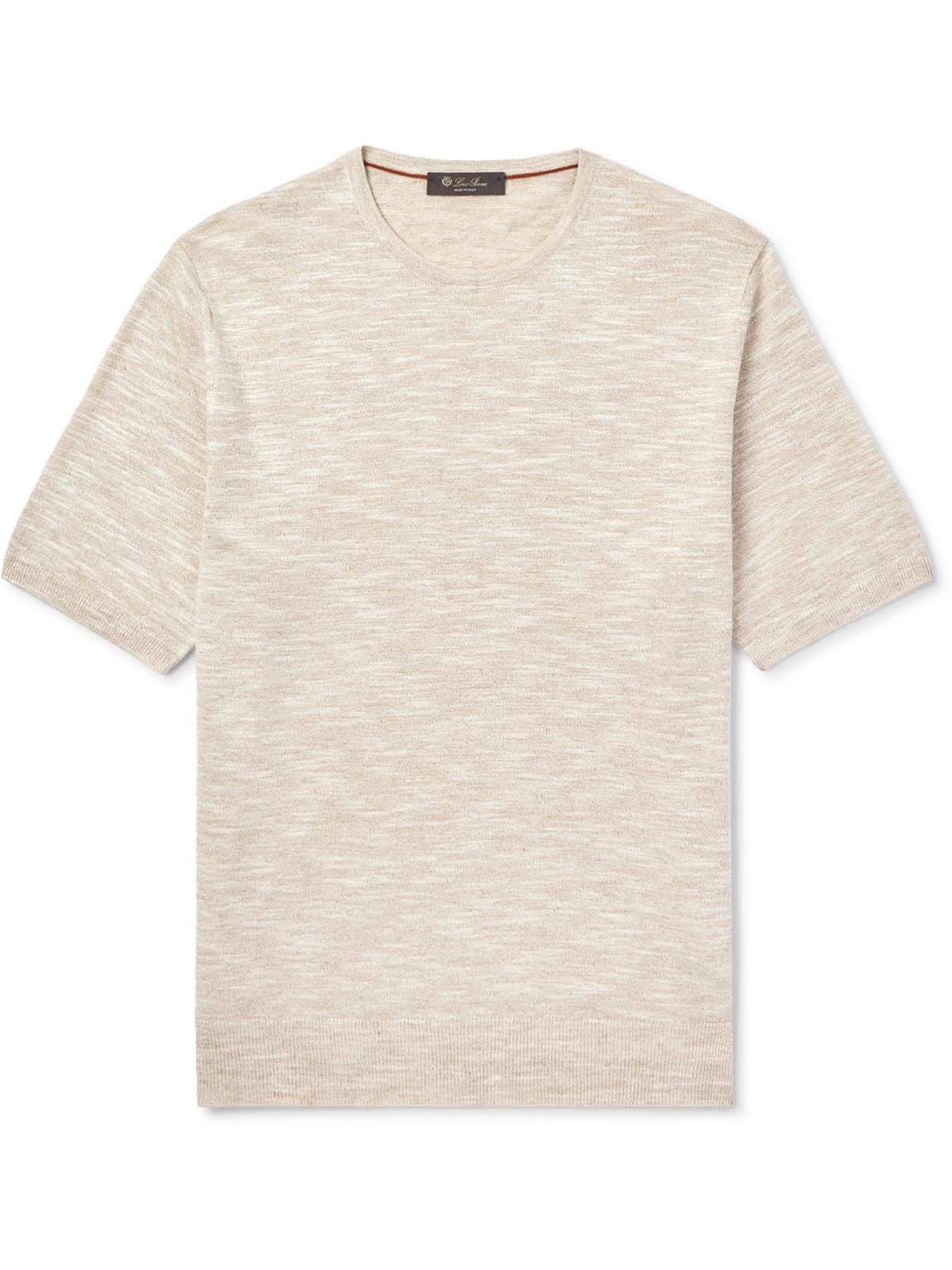 Linen and Silk-Blend T-Shirt