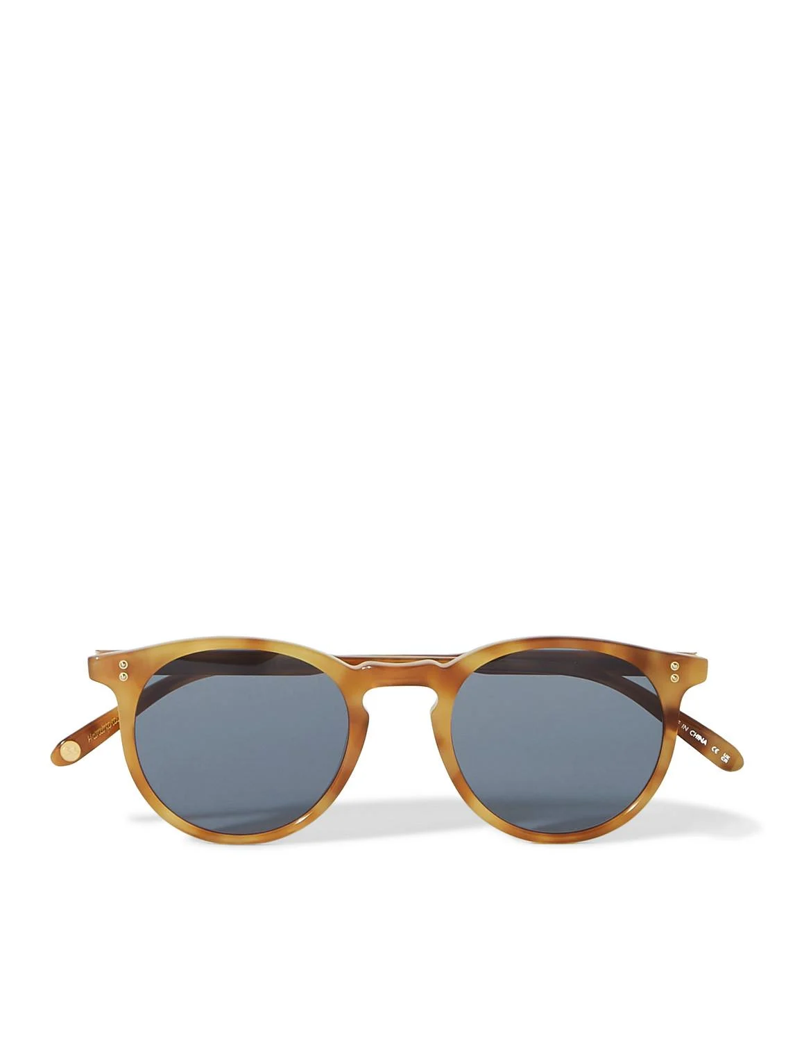 Carlton Sun Round-Frame Tortoiseshell Acetate Sunglasses