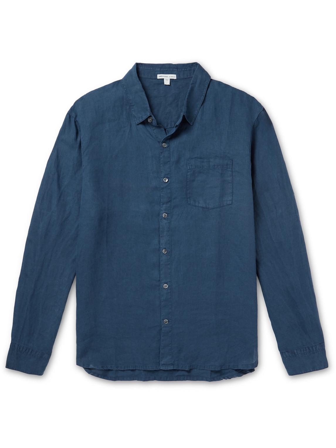 Garment-Dyed Linen Shirt