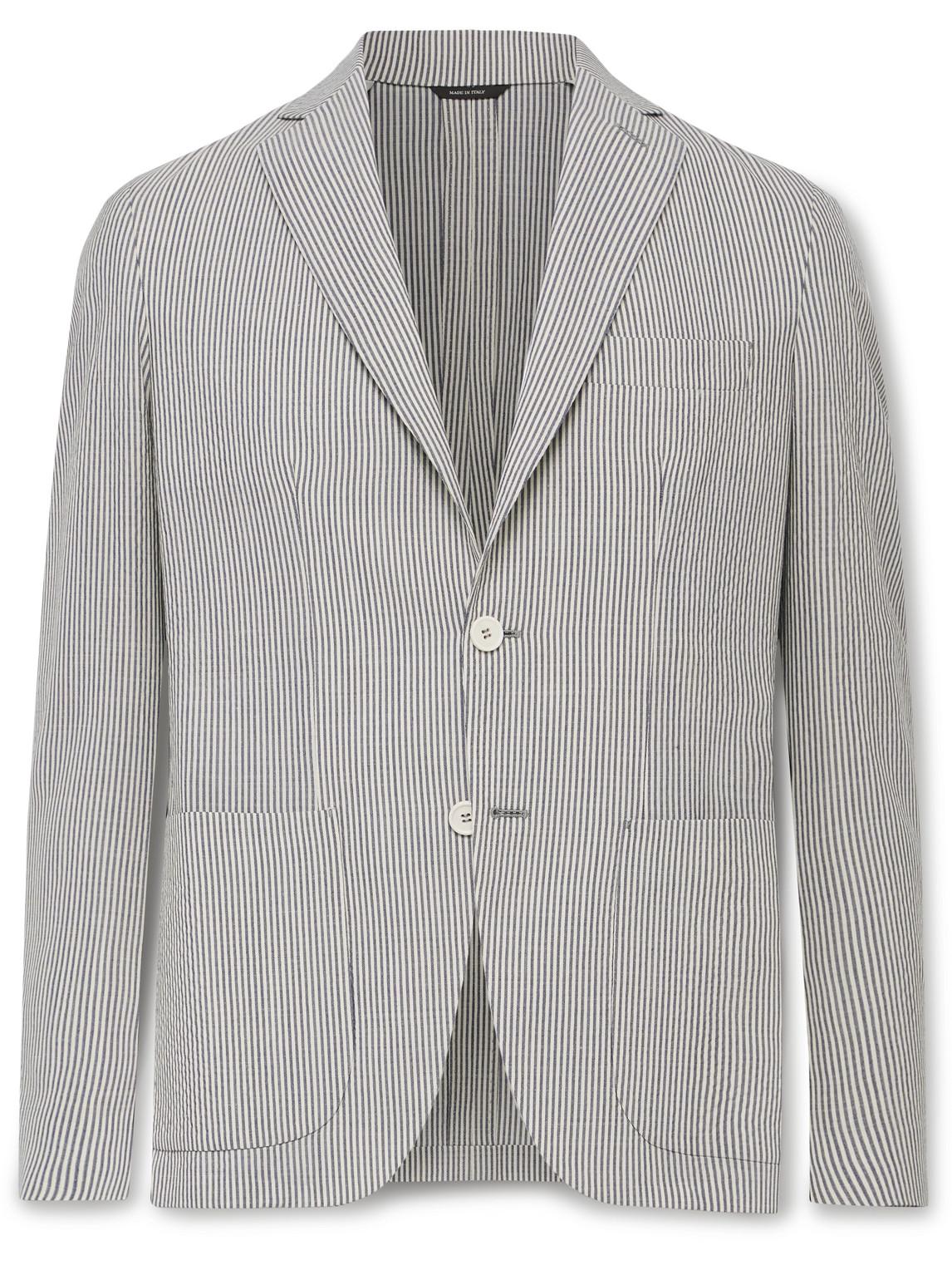 Striped Virgin Wool-Blend Blazer