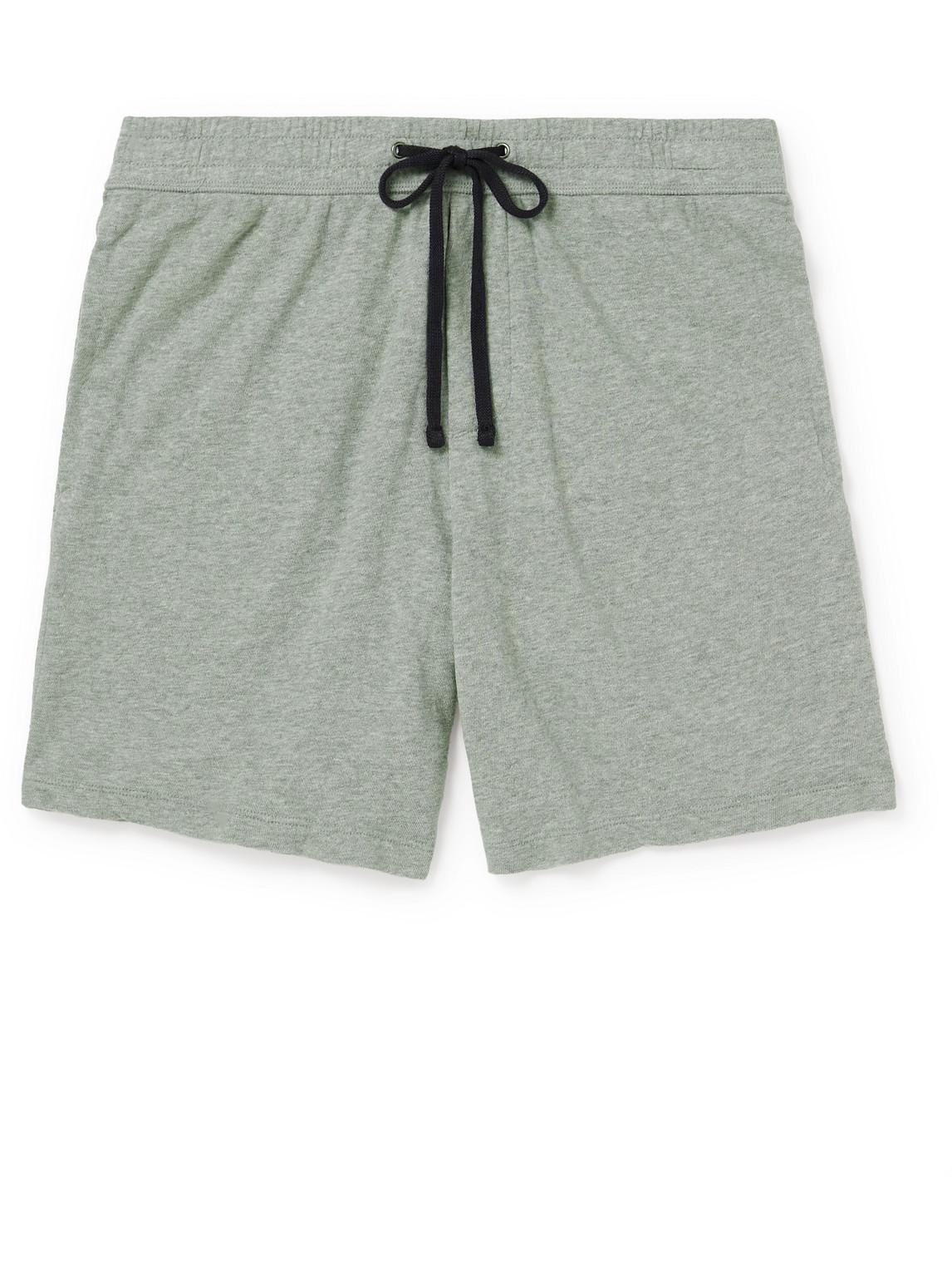 Garment-Dyed Cotton-Jersey Drawstring Shorts