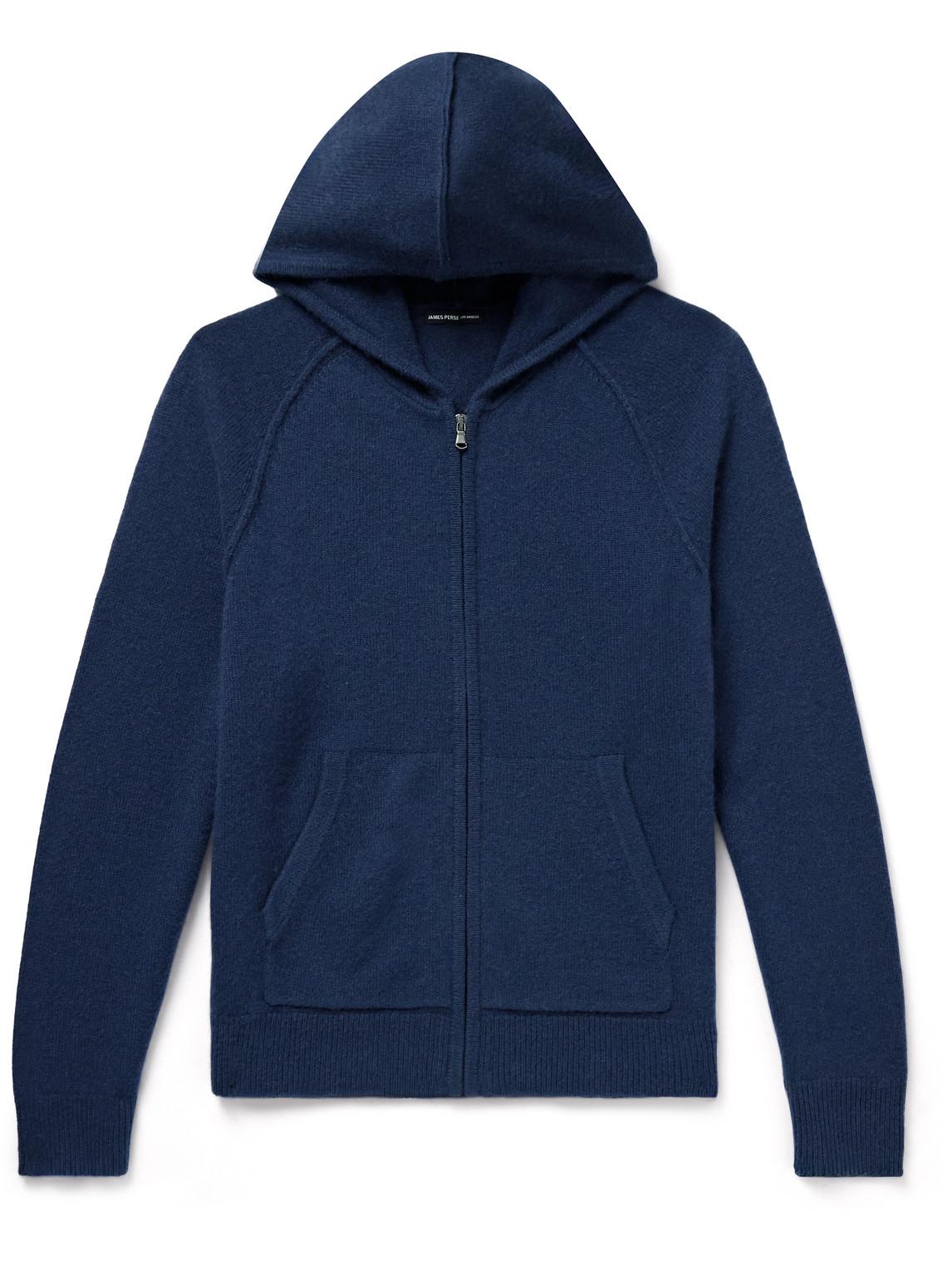 Cashmere Zip-Up Hoodie