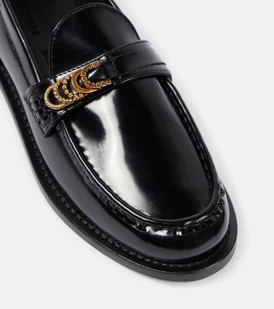 Modern Shine leather loafers