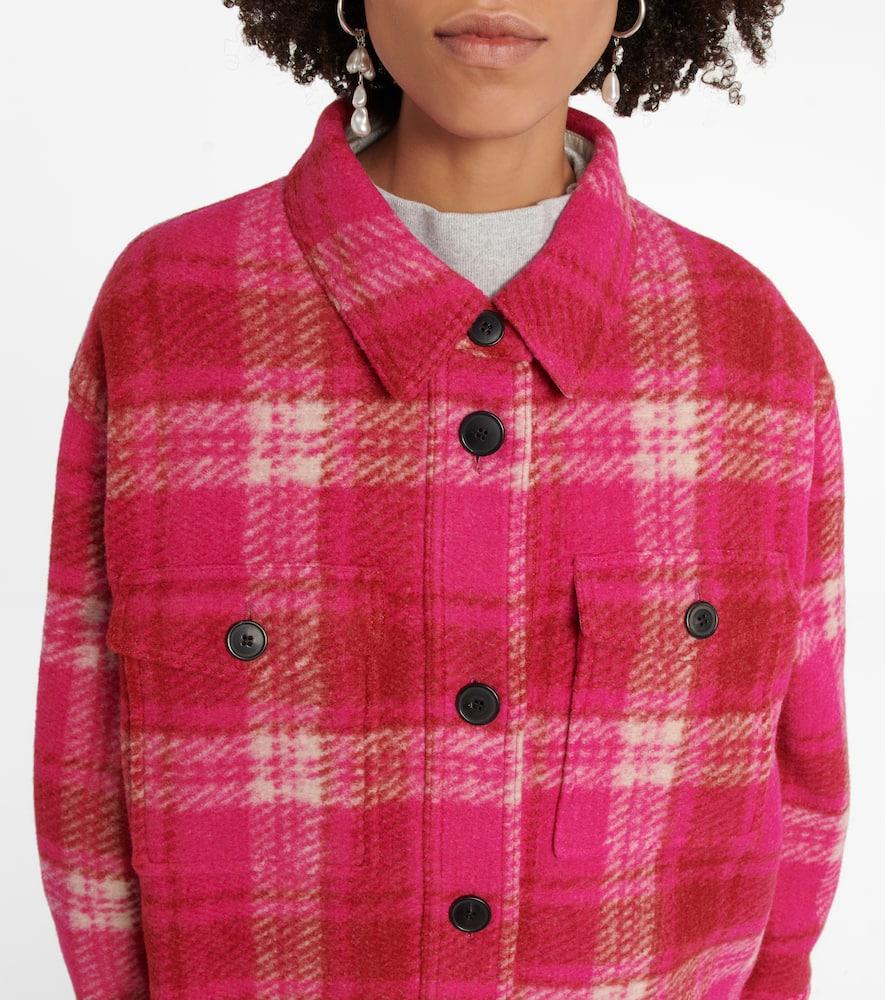 Harveli plaid wool-blend jacket