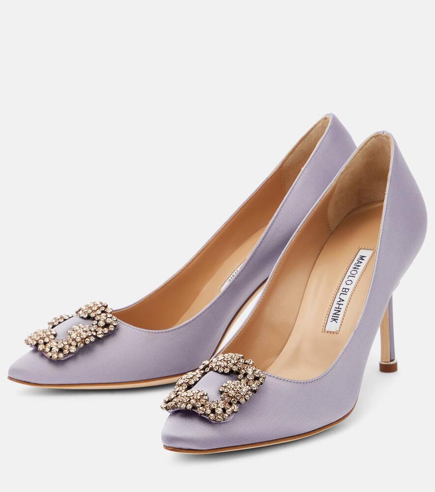 Hangisi 90 embellished satin pumps