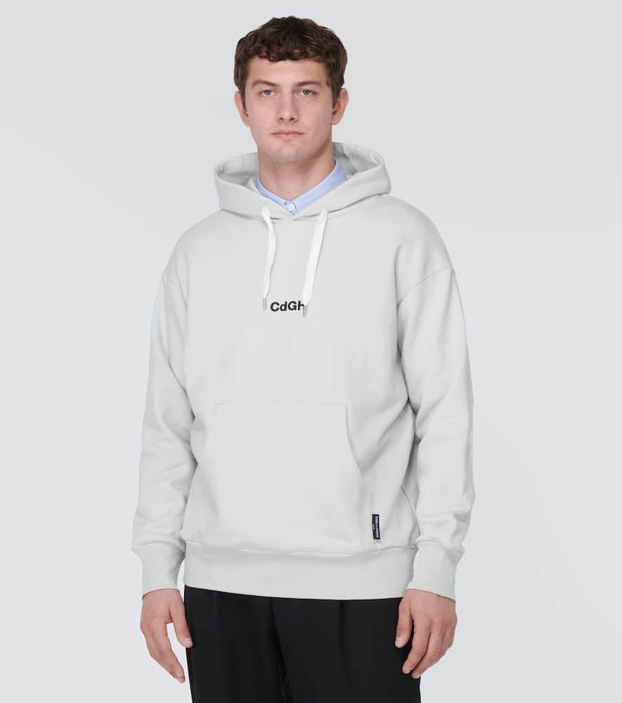 Logo cotton jersey hoodie