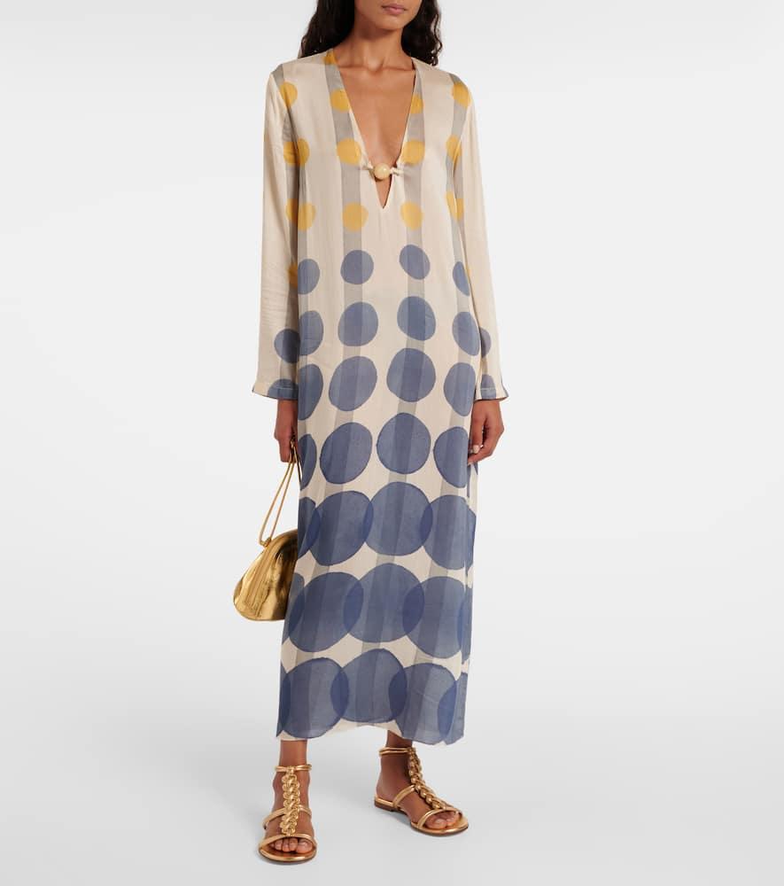 Polka-dot beach cover-up 