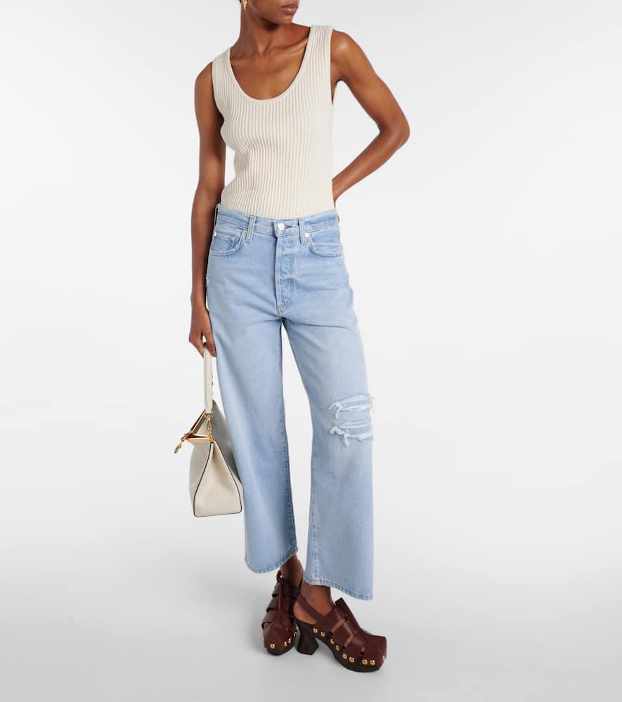 Pina low-rise wide-leg jeans