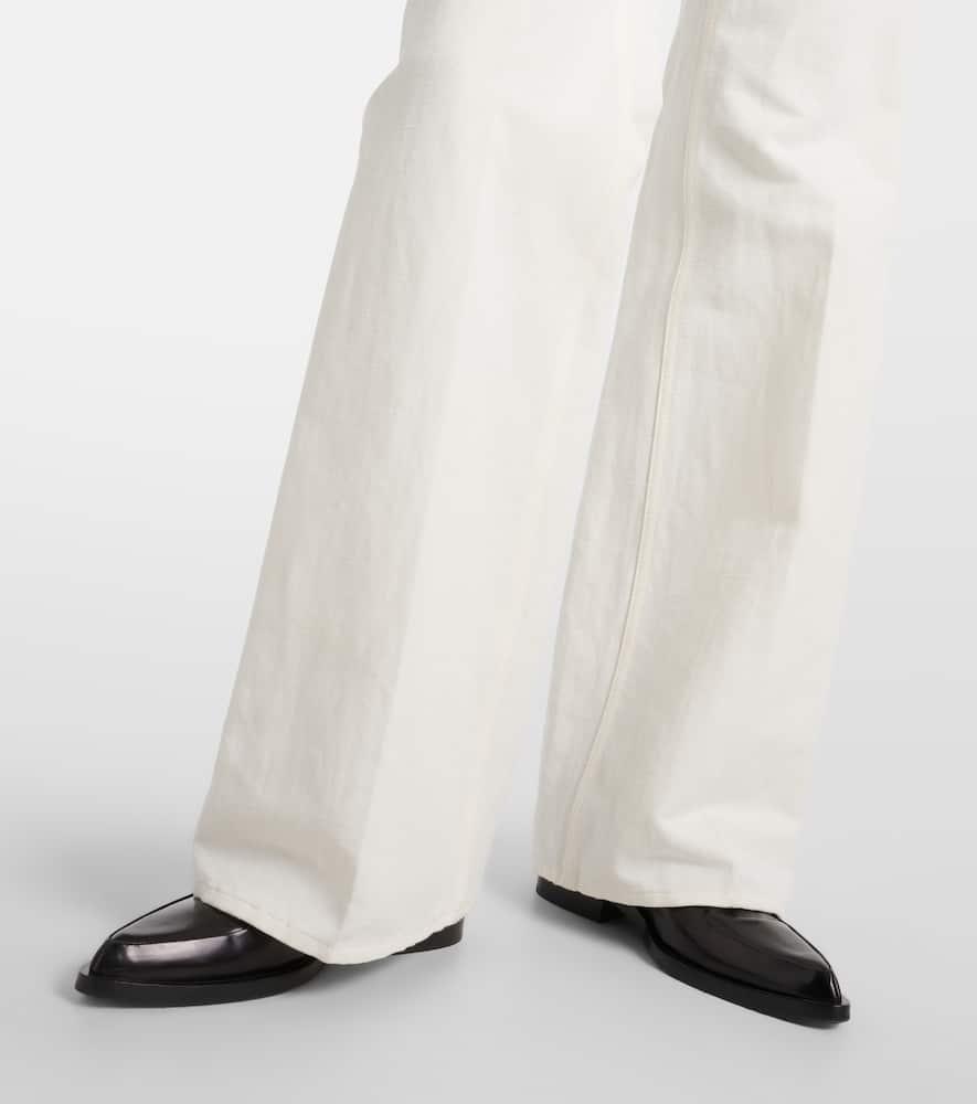 Danbeth straight cotton and linen pants