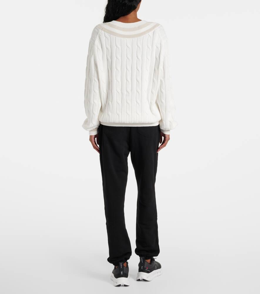 Louie cable-knit cotton sweater