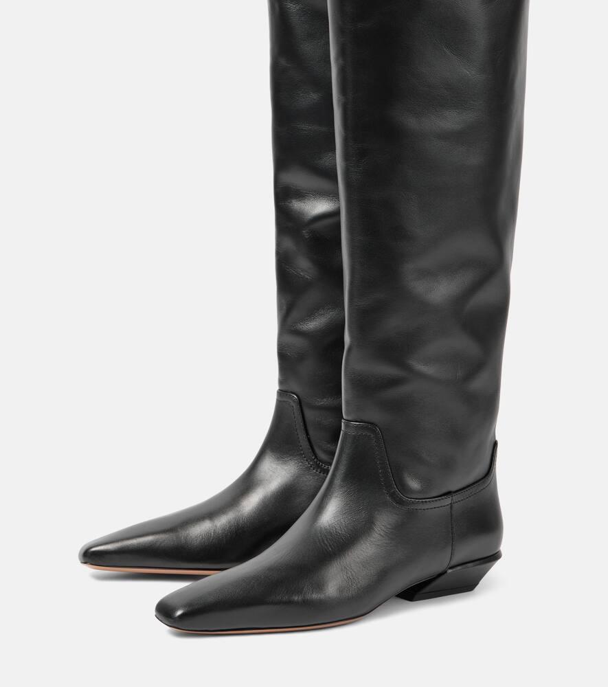 Bettina leather over-the-knee boots