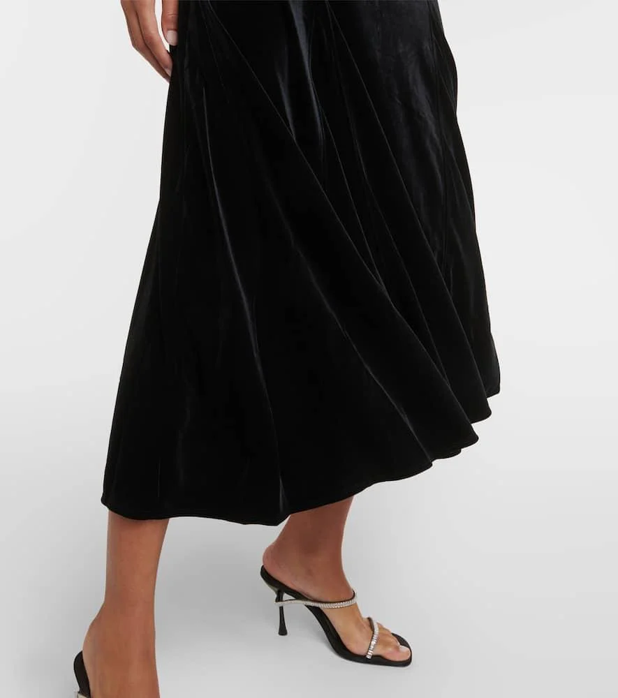 Velvet maxi dress