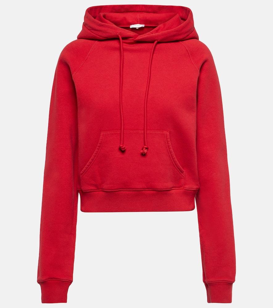 Timmi cropped cotton-blend jersey hoodie