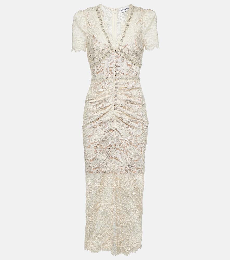 Lace midi dress