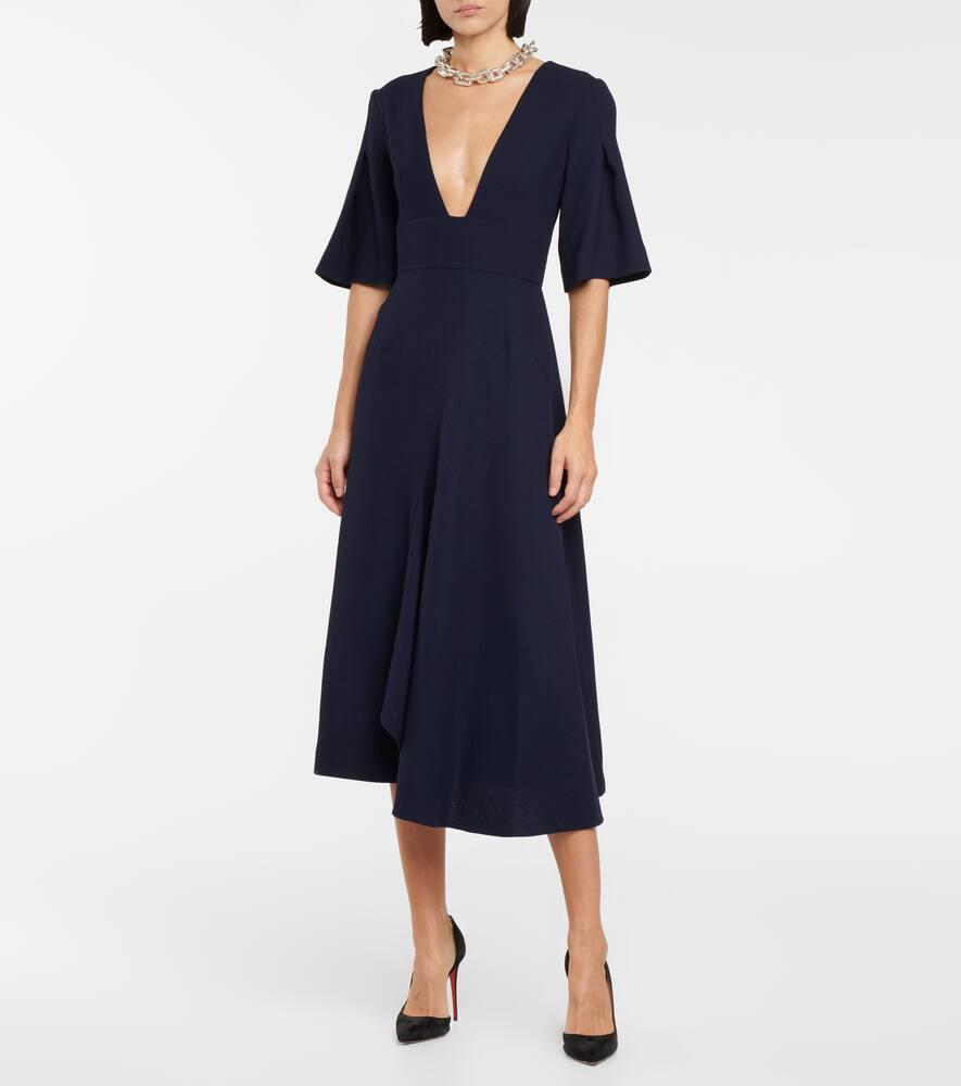 Botez wool crepe midi dress