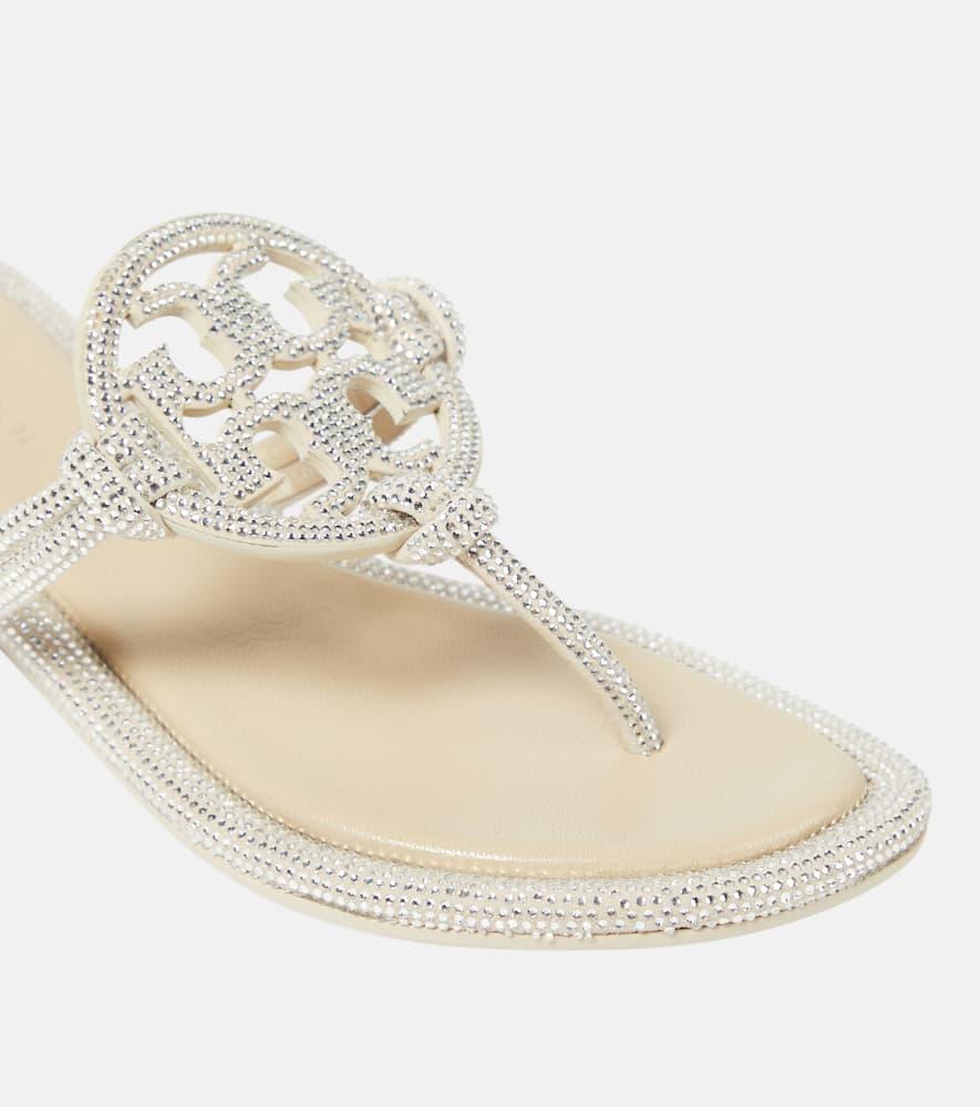 Miller crystal-embellished thong sandals