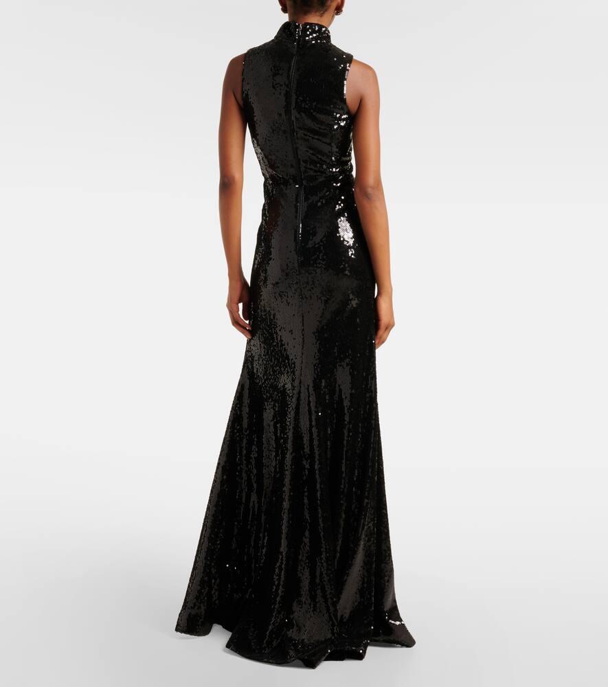 x Nicky Hilton Lena bow-detail sequined gown