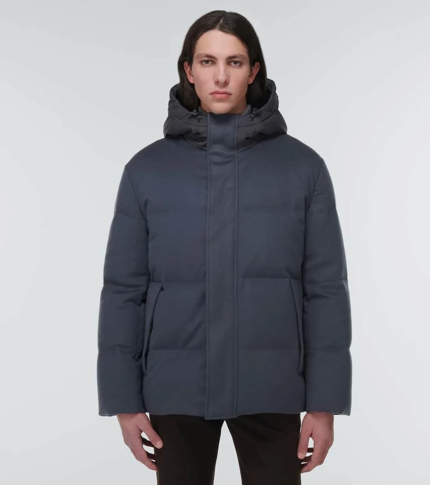 Snow Wander cashmere down jacket