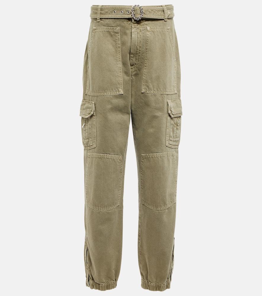 Gabardine cargo pants