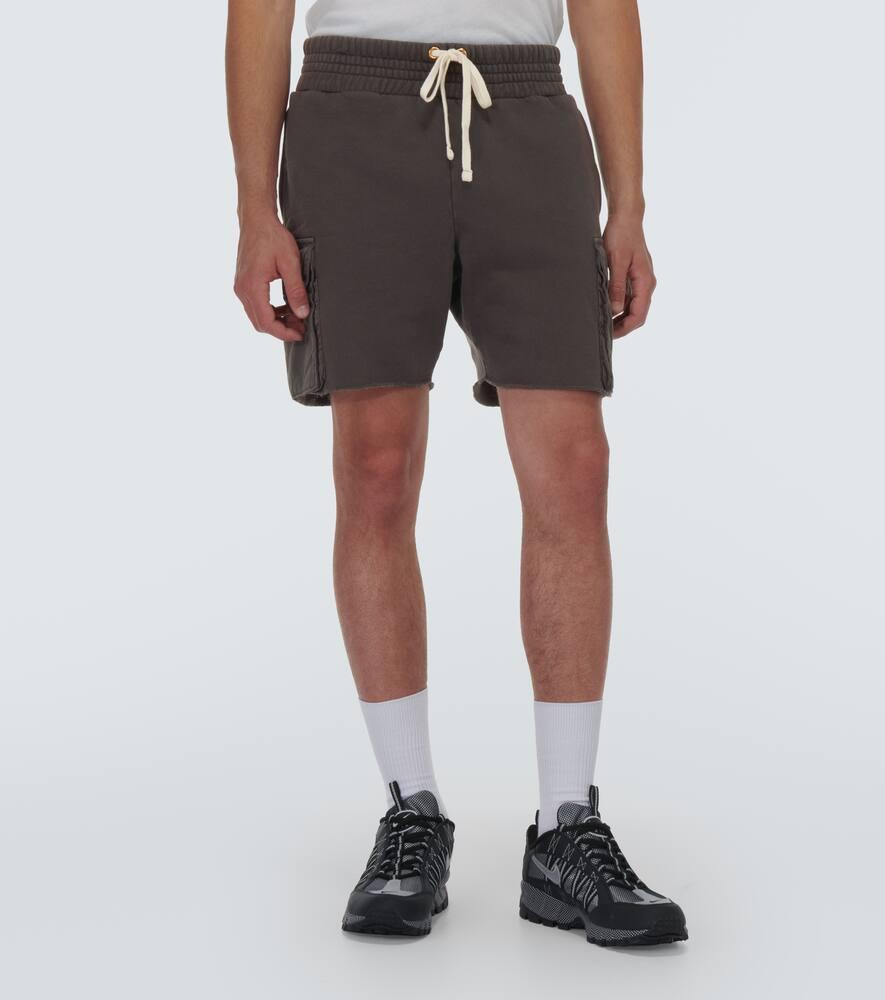 Cotton jersey cargo shorts