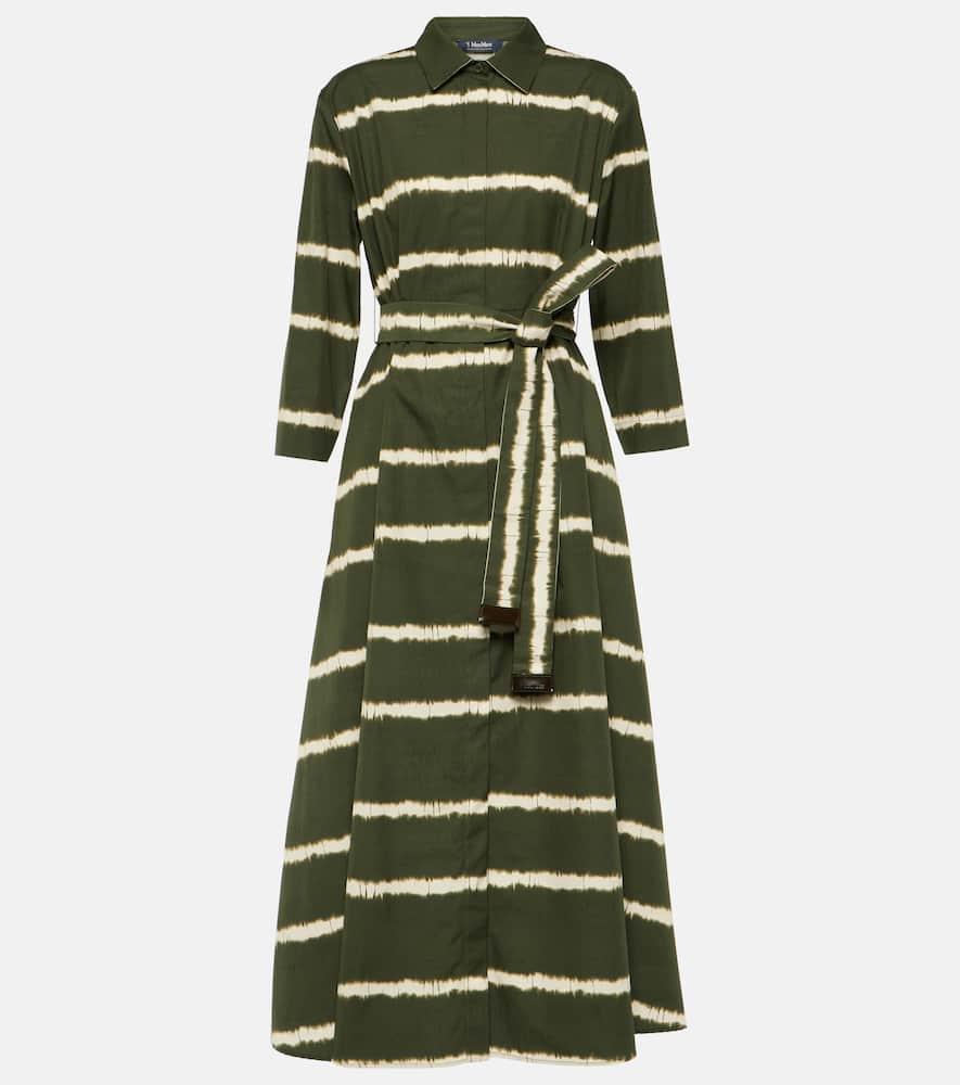 Olanda striped cotton midi dress