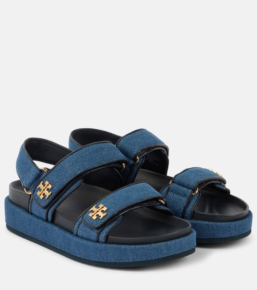 Kira denim platform sandals