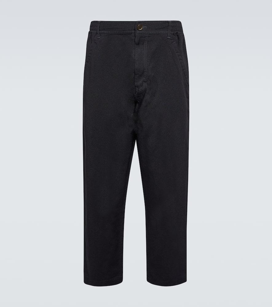 Mid-rise straight pants