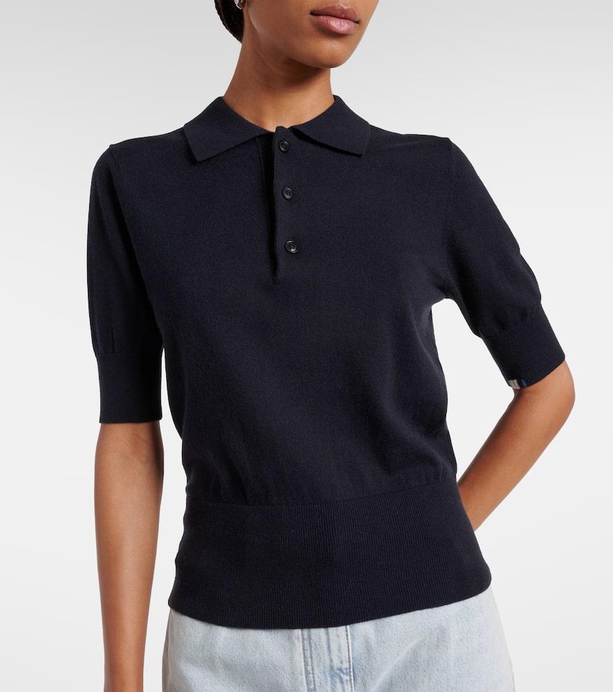 N°351 Park cotton and cashmere polo shirt