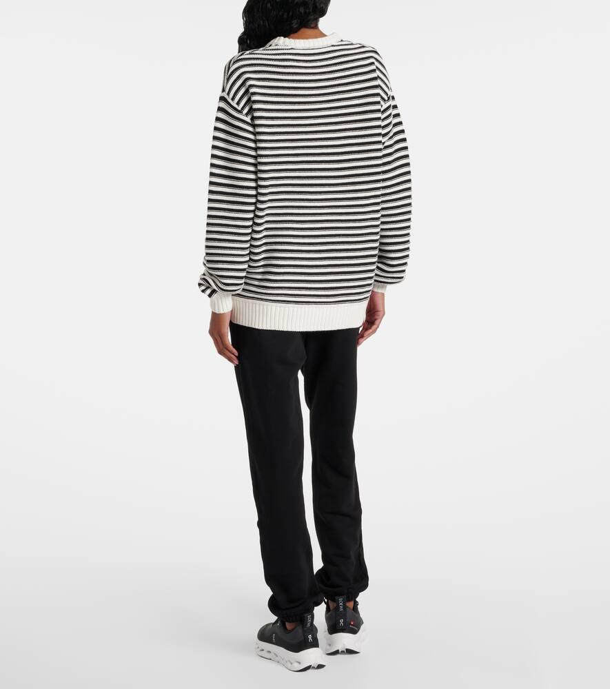 Boo striped cotton sweater