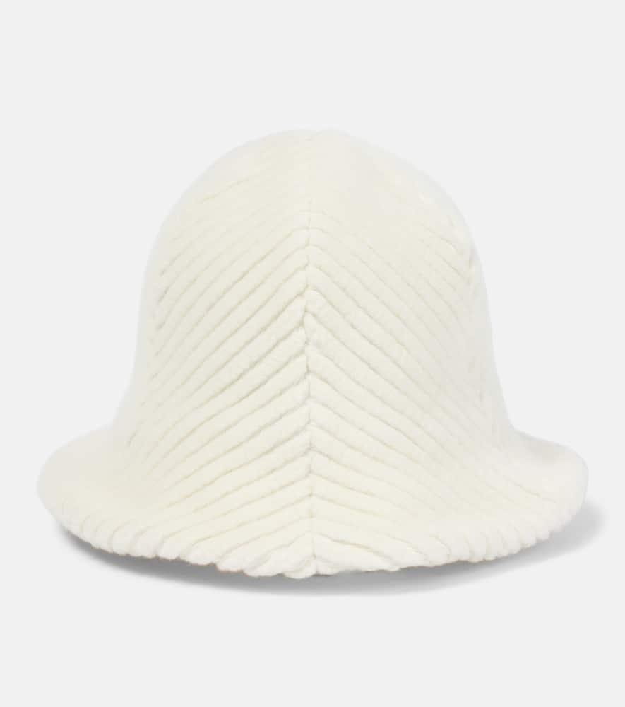 Wool and cotton bucket hat