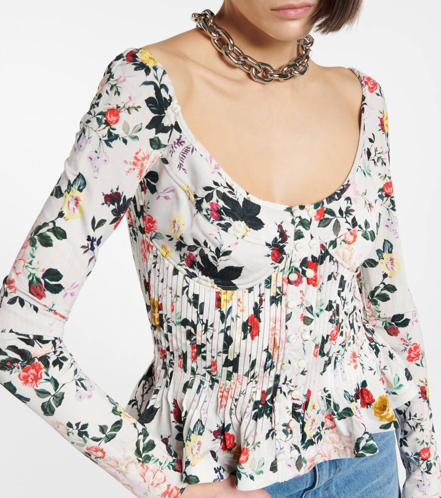 Floral peplum top