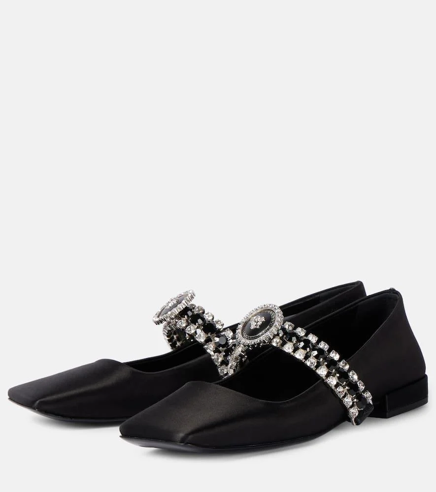 Medusa '95 embellished ballet flats