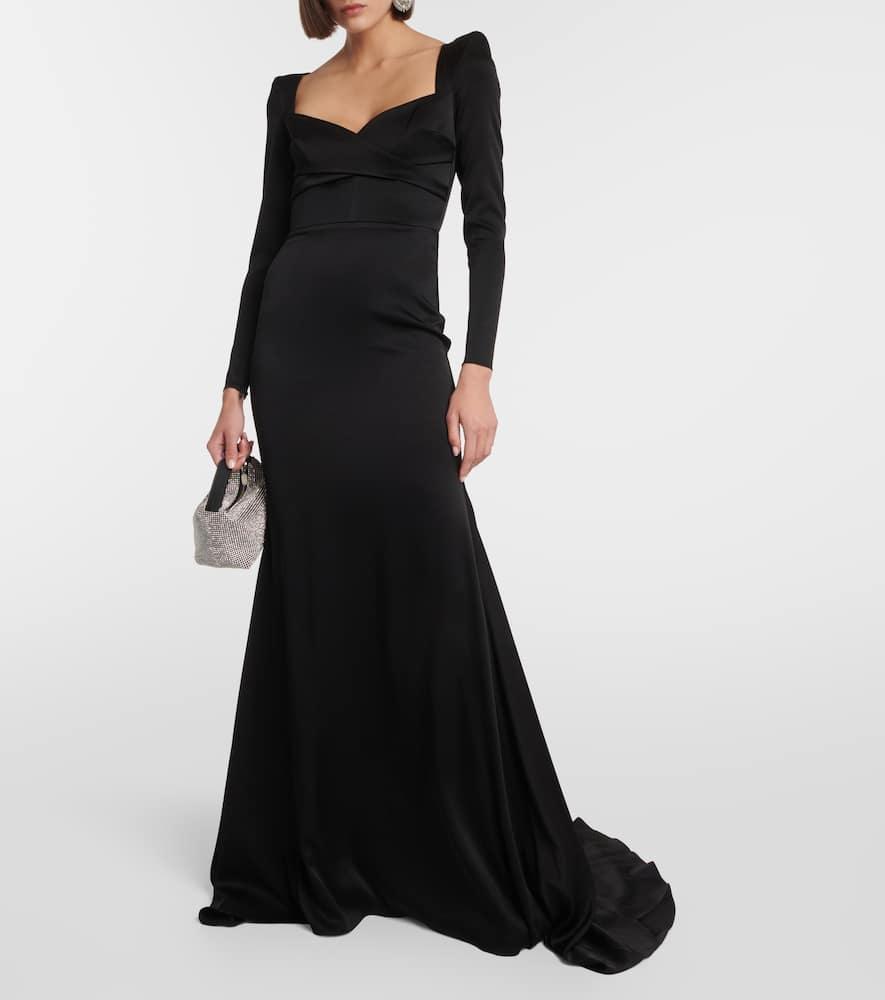 Brooks satin gown