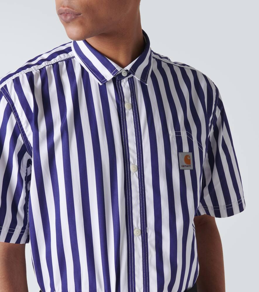 x Carhartt striped cotton Bowling shirt