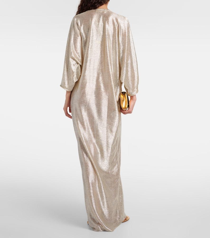 Moon Shine metallic maxi dress