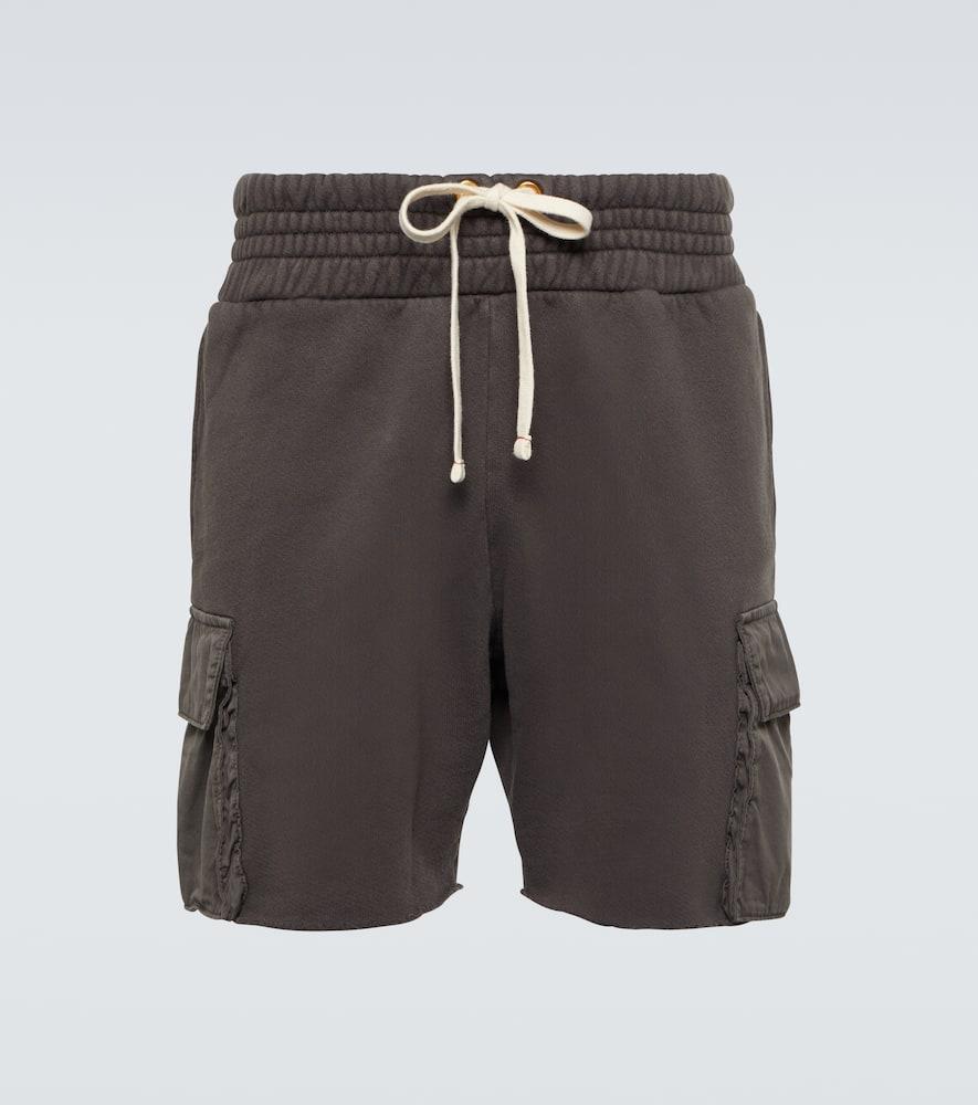 Cotton jersey cargo shorts