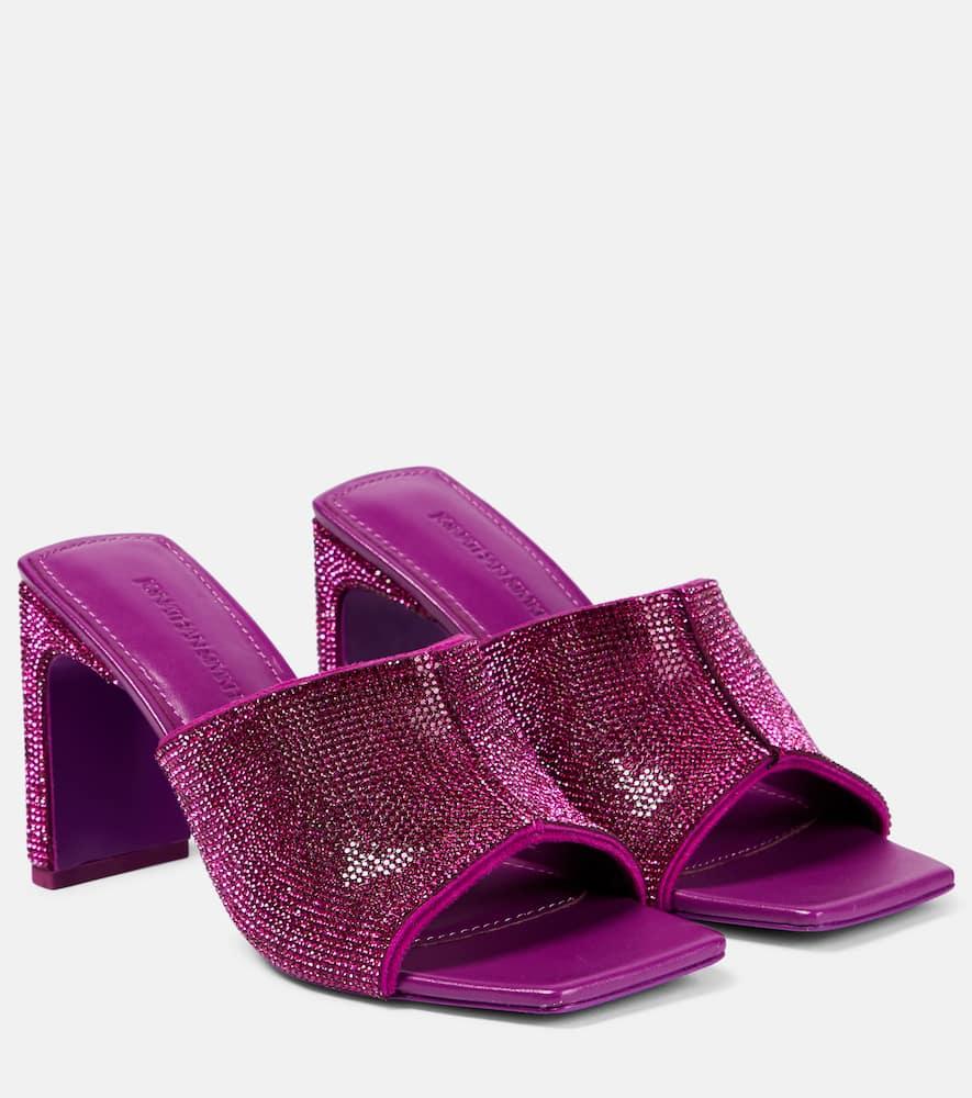 Asia crystal-embellished sandals