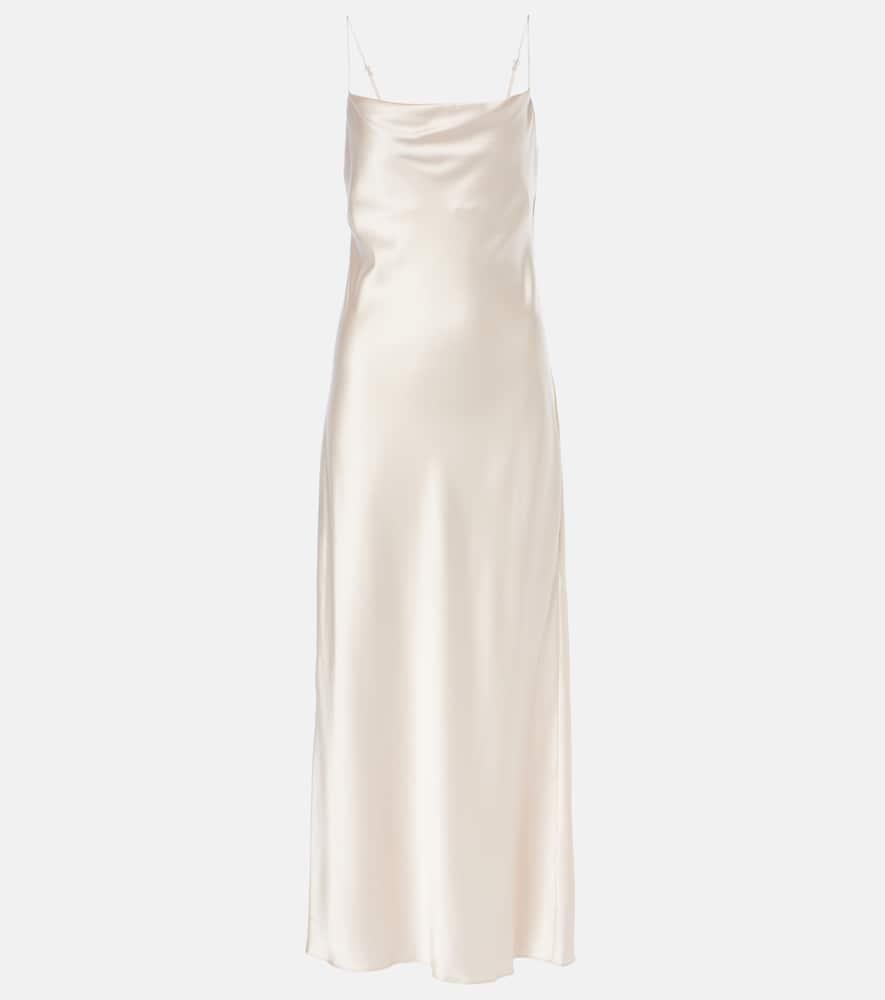 Sense of Shine silk-blend midi dress