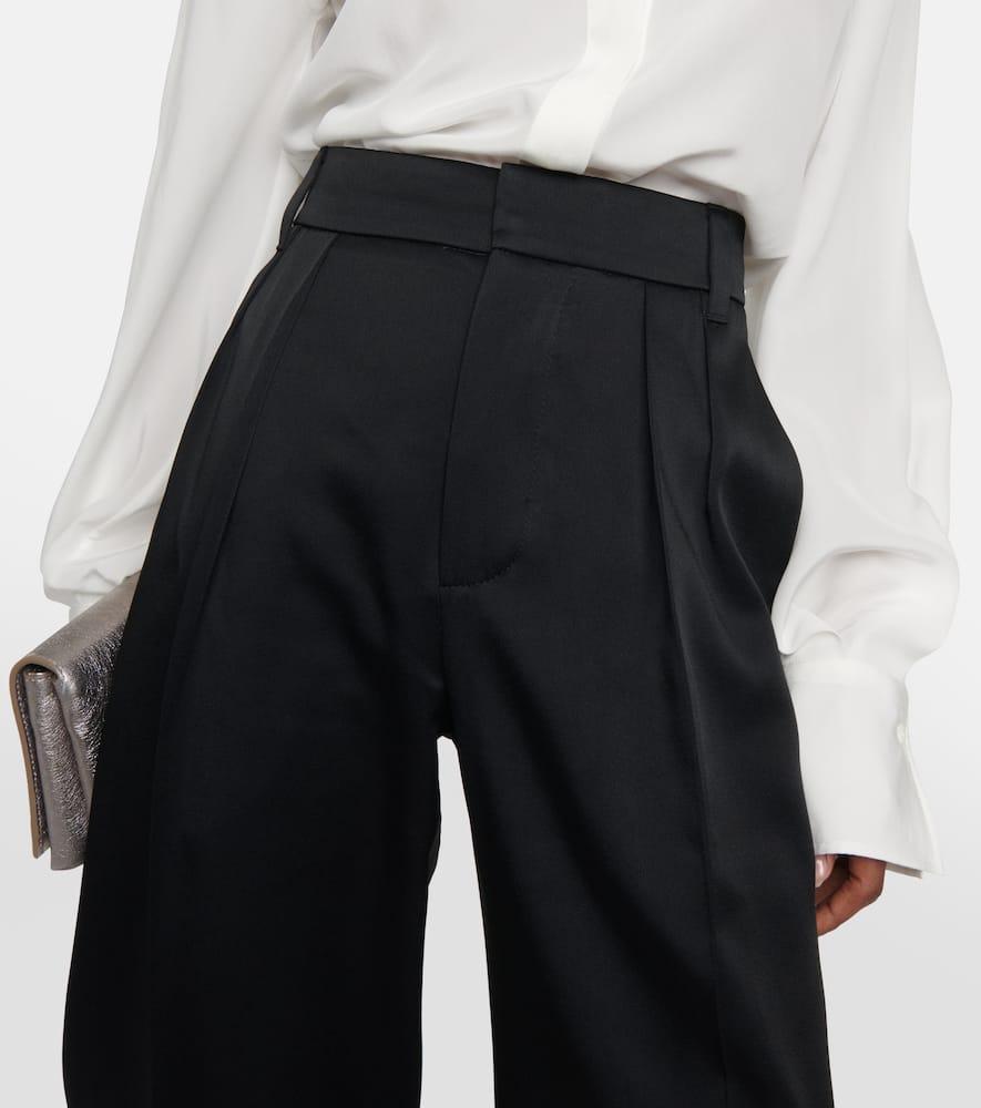 Mid-rise straight pants