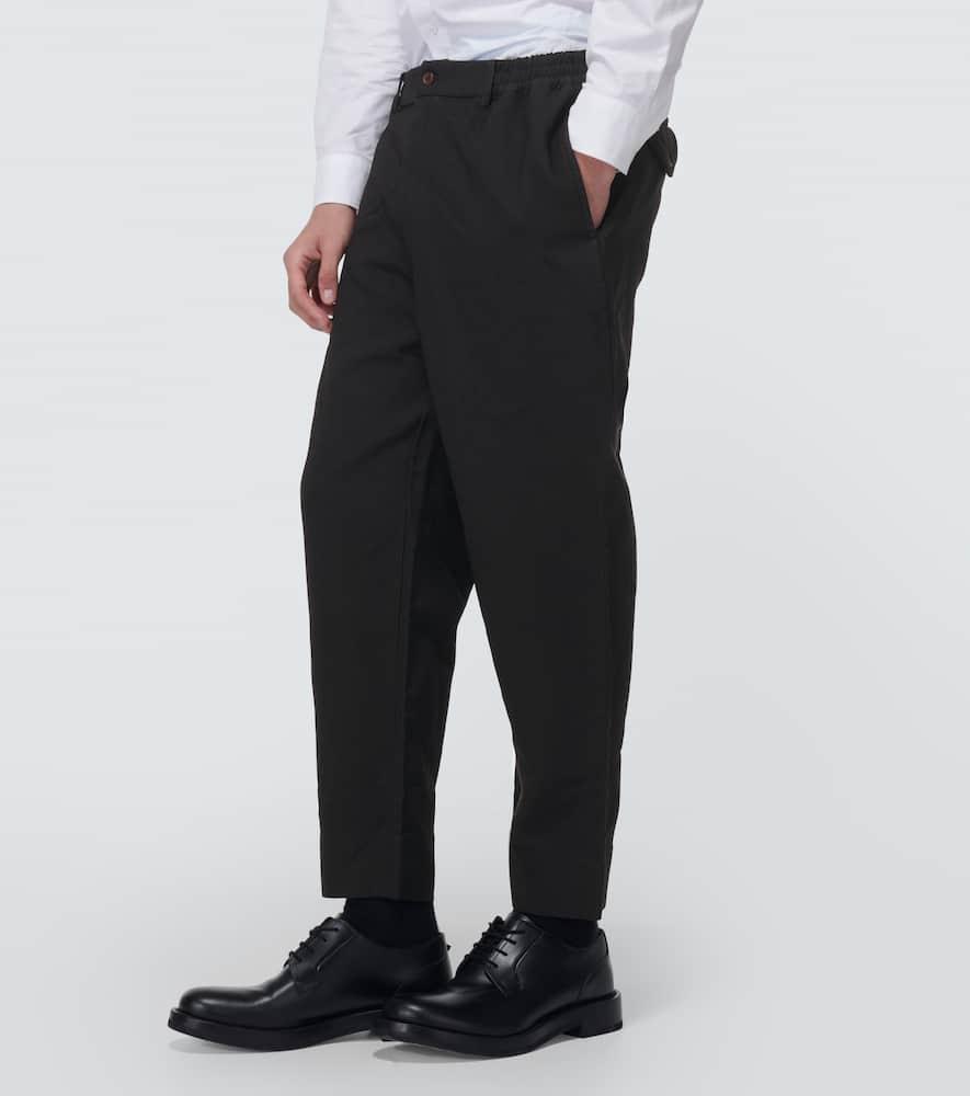 Mid-rise cropped pants