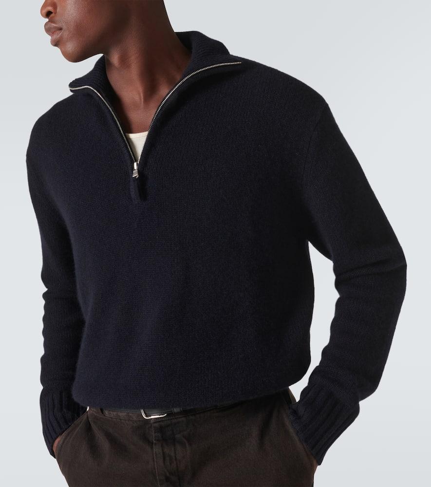 Cashmere half-zip sweater