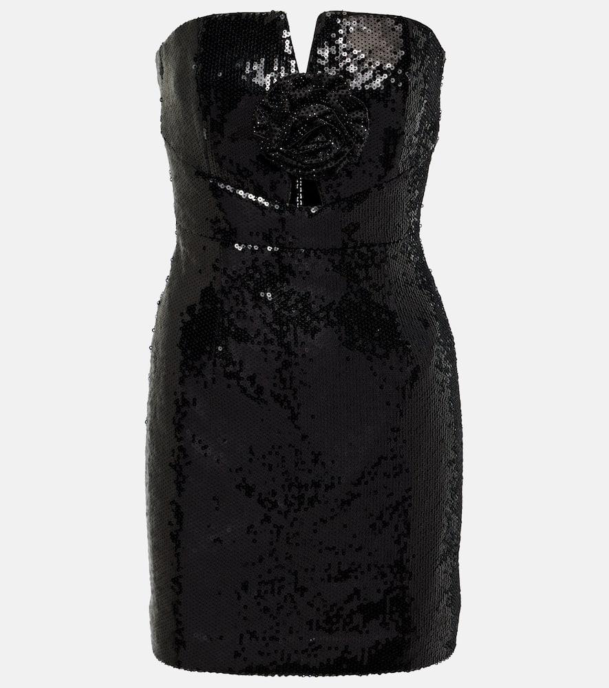 Denise sequined strapless minidress