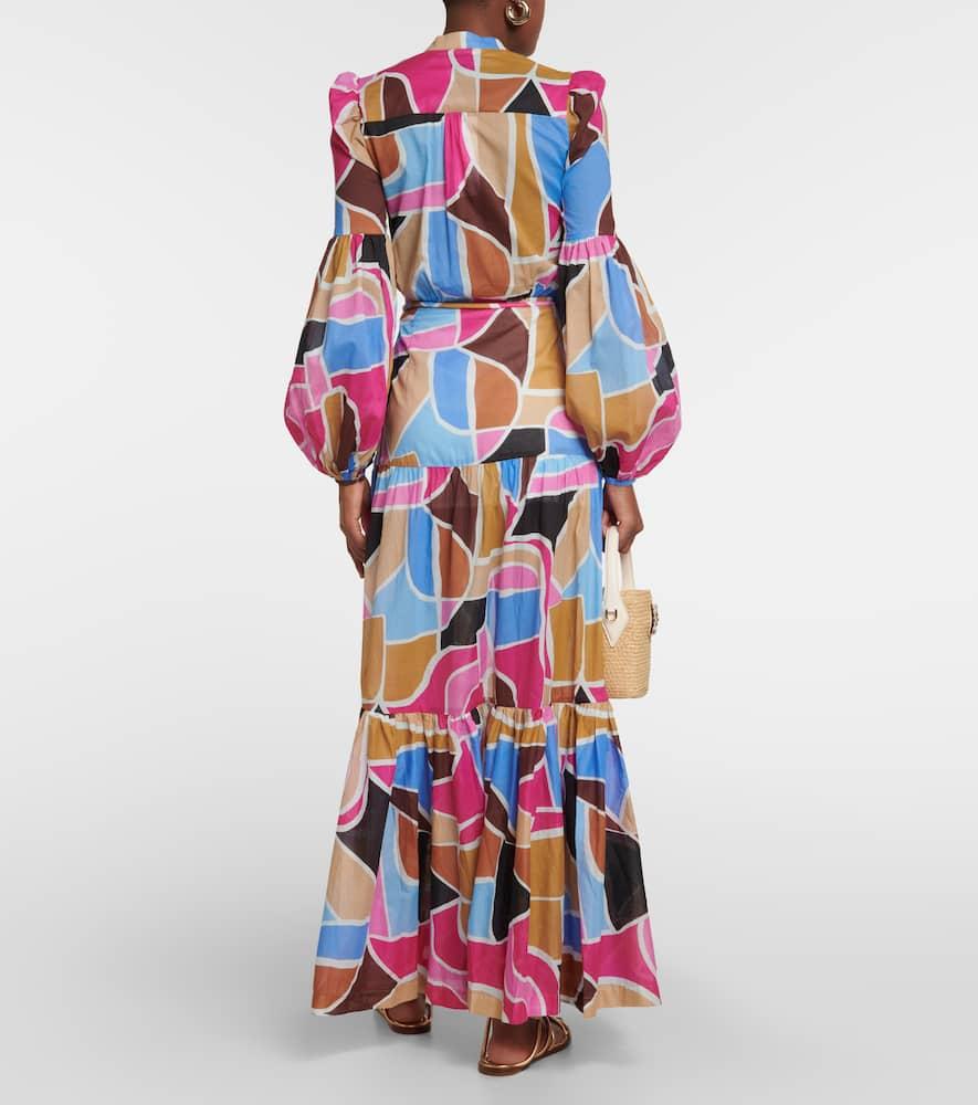 Le Reve printed cotton maxi dress