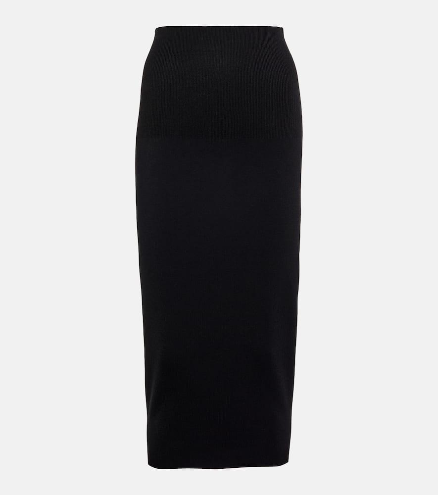 VB Body high-rise knit midi skirt