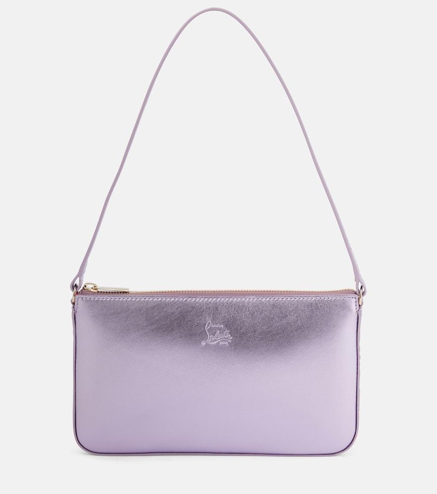 Loubila metallic leather shoulder bag