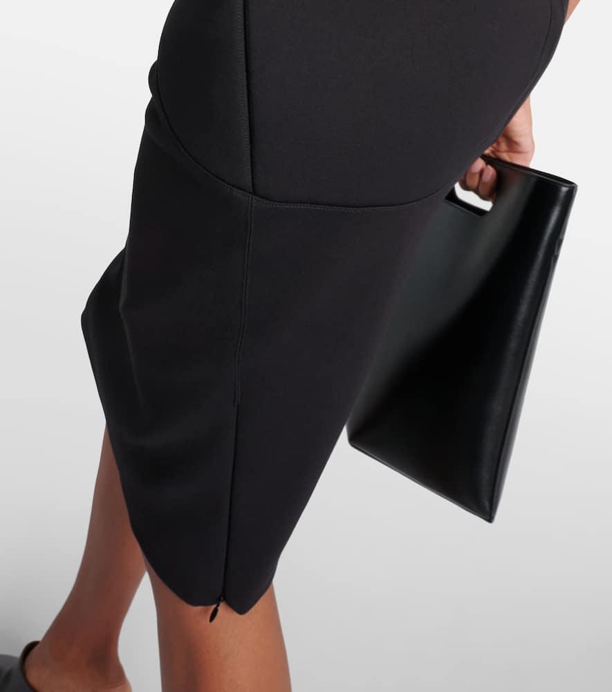 Ruched pencil skirt