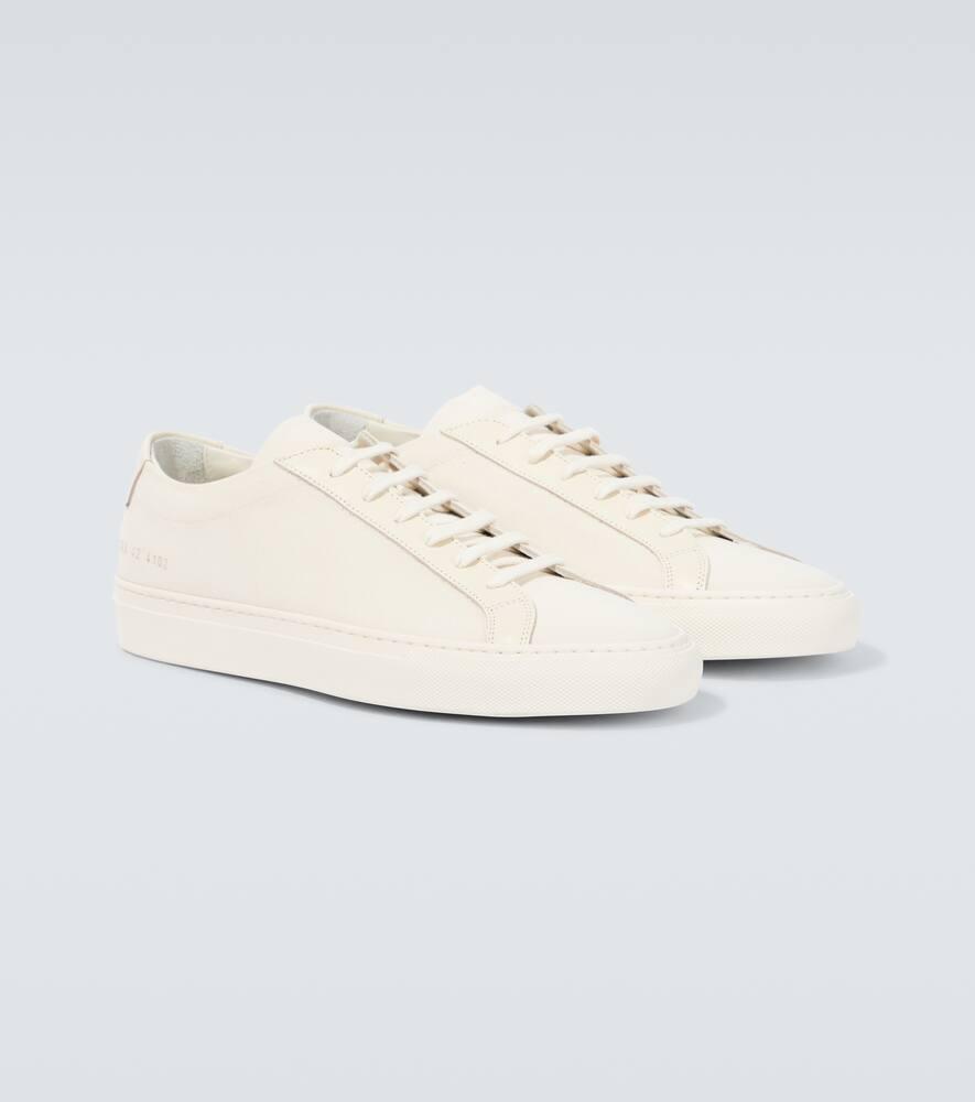 Achilles leather and canvas sneakers